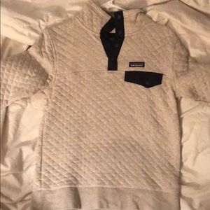 Patagonia quilted quarter button snap pullover